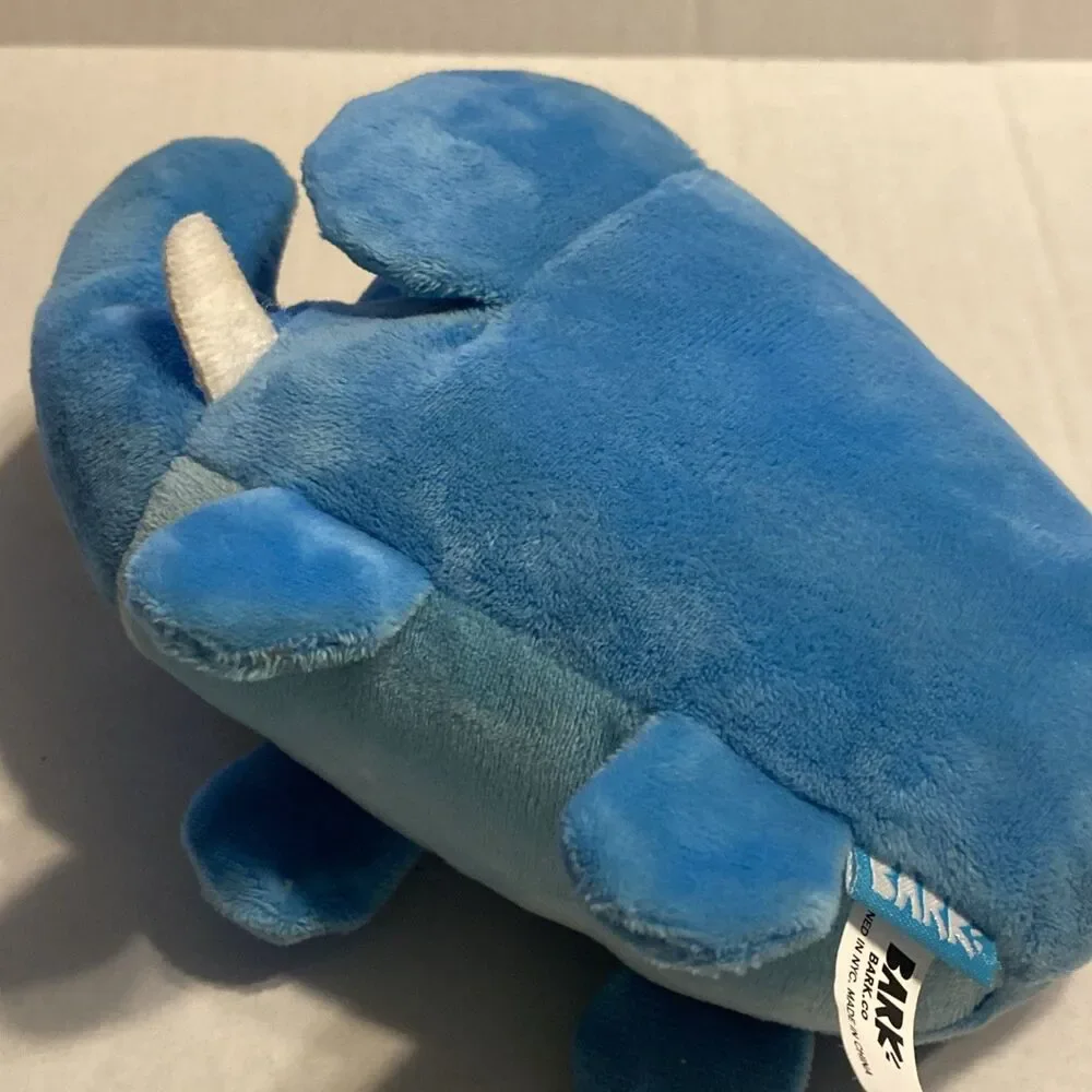 Bark Box Blue African Elephant Dog Toy Large Squeak Crinkle 8